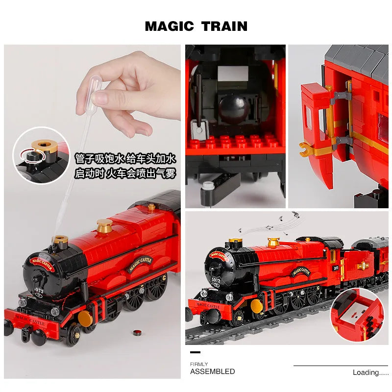 Mould King High-Tech Motorized Magic Remote Control Train Model Building Block