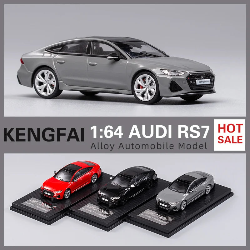 KengFai 1:64 2021 RS7 C8 Sportback DieCast Model Car