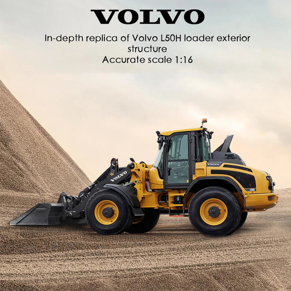 Double E Volvo E569 2.4G Remote Control Bulldozer 1:16 Construction Engineering RC Truck Electric Bulldozers Model