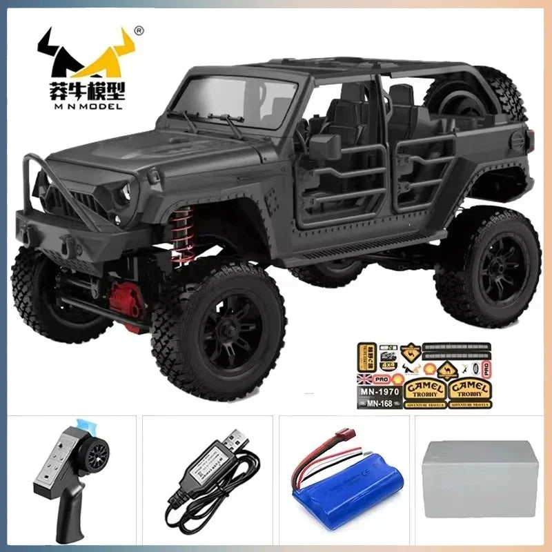 Yien MN MN82 1:12 Retro Rc Car With LED Lights Full-scale Simulation LC79 Professional 4WD Remote Control Pickup RC Truck Model Toys