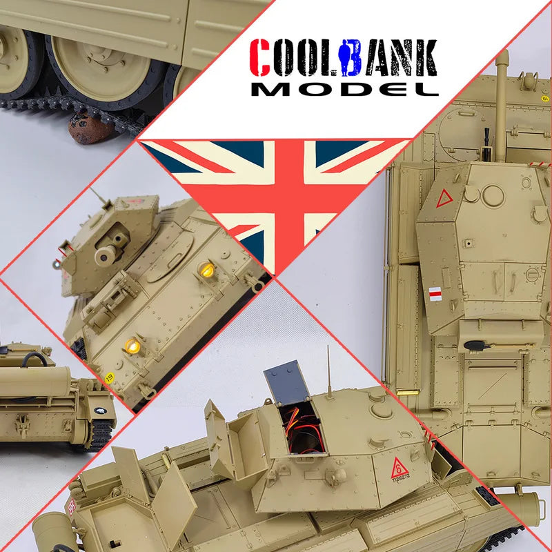 Warehouse Soldier Customer 1:16 Full Scale Simulation British Crusader Cruiser Tank Remote Controlled Tank New Military Model