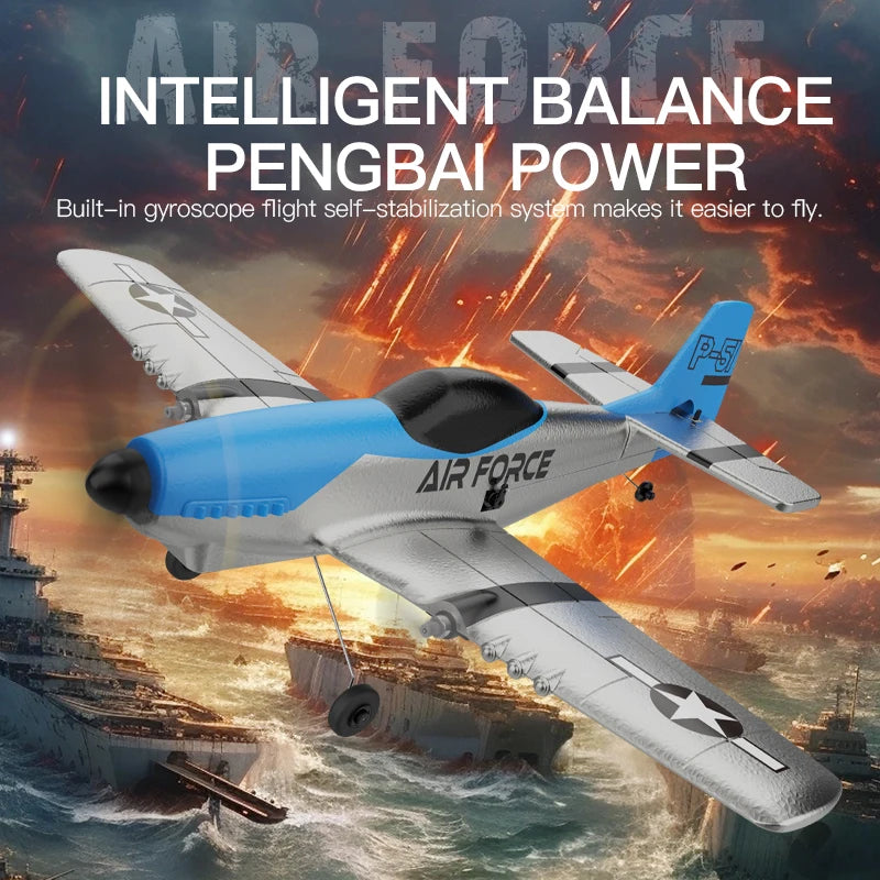 Jikefun Z63  QF012 Four Channel RC Plane 2.4G Remote Control Stunt Aircraft EPP Fixed Wing Model Foam Toy Aircraft Gift For Adults and Children