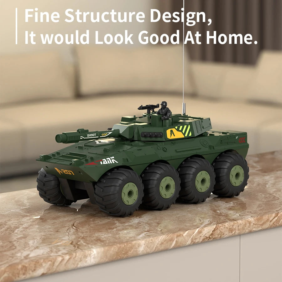 Beryouce 1/32 RC Tank 4CH 2.4G Remote Control Car Vehicles Radio Controlled Electronic Crawler Military Tank WW2 Toy