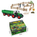 22pcs Farm Model Set Kids Toy Farmer Car 1:24 Pull Back Tractor Transport Car Engineering Vehicle Pretend Play Games Kids Gift