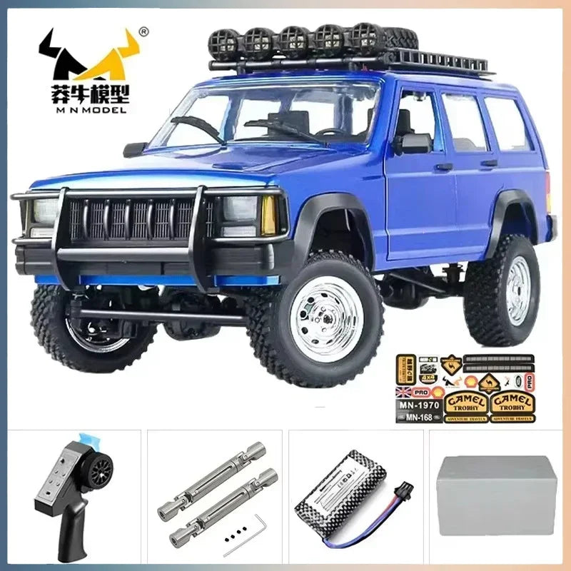 Yien MN MN82 1:12 Retro Rc Car With LED Lights Full-scale Simulation LC79 Professional 4WD Remote Control Pickup RC Truck Model Toys