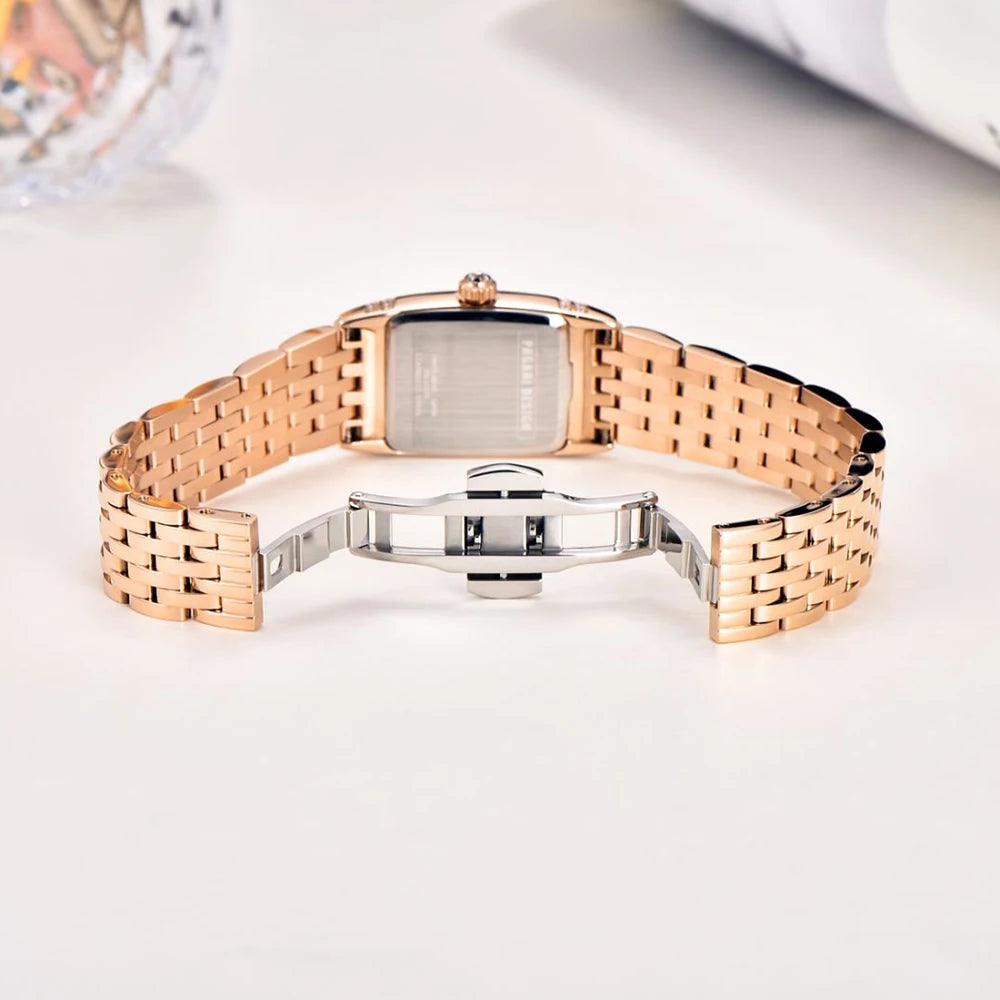 PAGANI DESIGN Luxury Roman numerals Watch For Woman Waterproof  Ladies Watch Stainless Steel Quartz Women's Watches Elegant+Box
