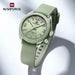 NAVIFORCE New Fashionable Ladies Quartz Wrist Watch Silicone Strap Waterproof Watches Women Original Elegant Female Gifts Clock