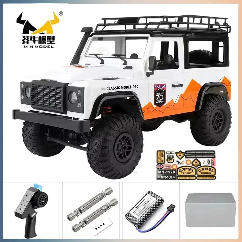 Yien MN MN82 1:12 Retro Rc Car With LED Lights Full-scale Simulation LC79 Professional 4WD Remote Control Pickup RC Truck Model Toys