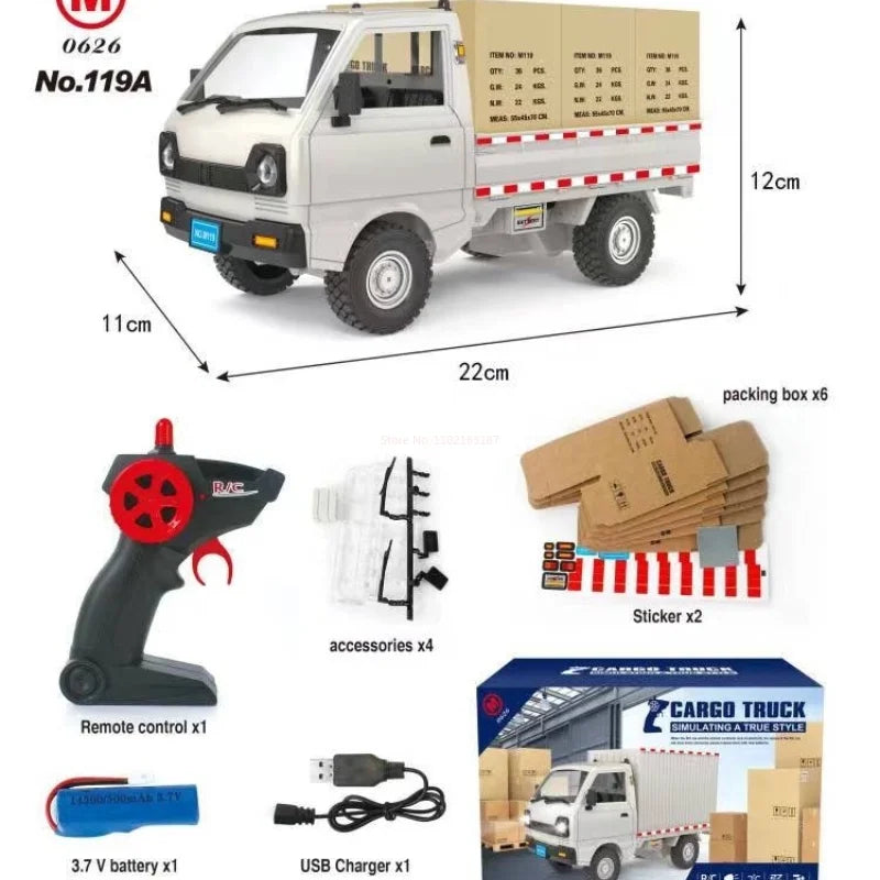 RTBXF WPL D12 RC Cargo Truck
