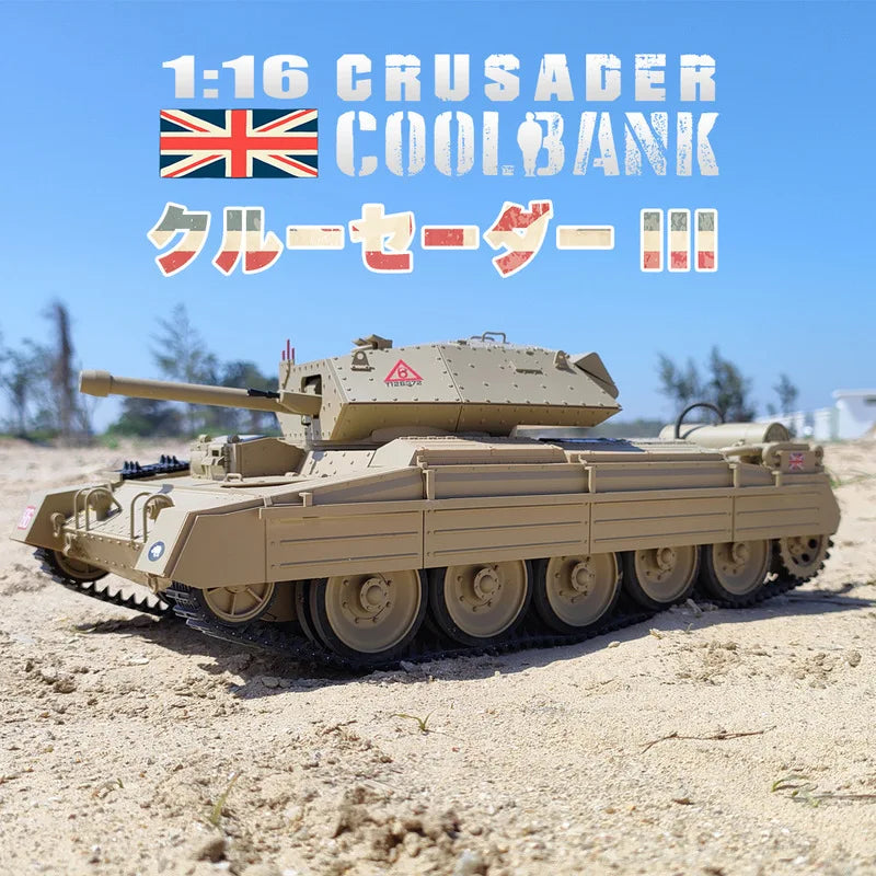 Warehouse Soldier Customer 1:16 Full Scale Simulation British Crusader Cruiser Tank Remote Controlled Tank New Military Model