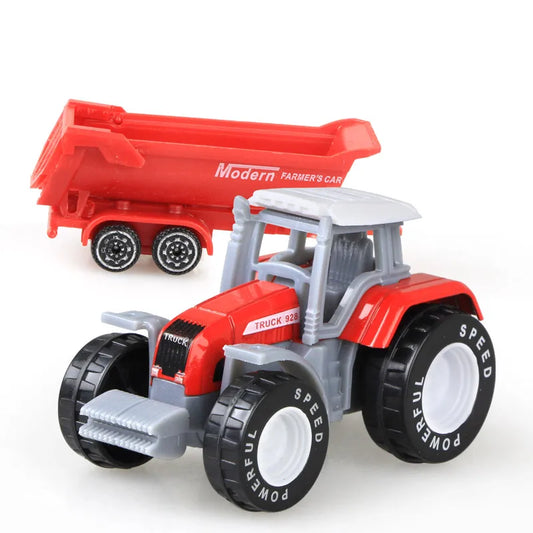 Diecast Farm Vehicles Mini Car Model Engineering Car Model Tractor Engineering Car Tractor Toys Model