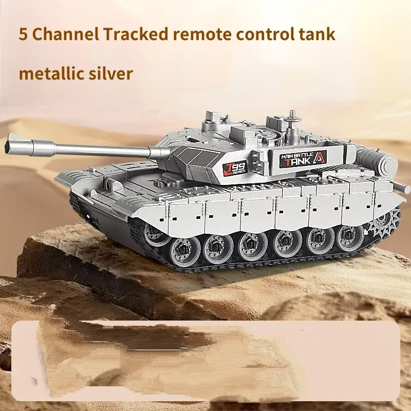 KMoist 2.4GHz Tank Model Toy for Boys Remote Control Tank Children Military Battle Tank Simulation Model With Sound Light Toy Vehicles