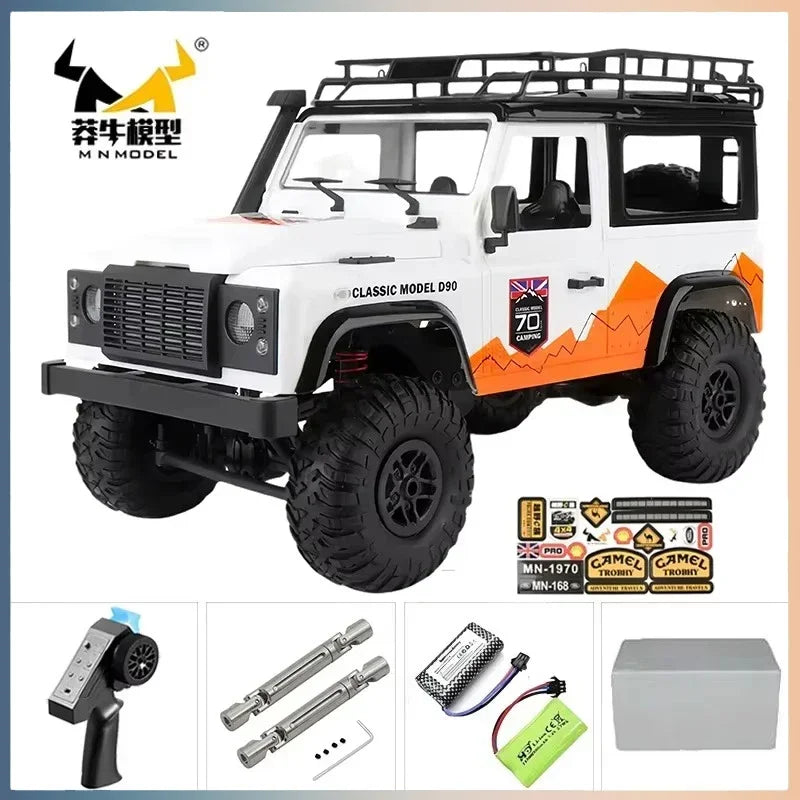 Yien MN MN82 1:12 Retro Rc Car With LED Lights Full-scale Simulation LC79 Professional 4WD Remote Control Pickup RC Truck Model Toys
