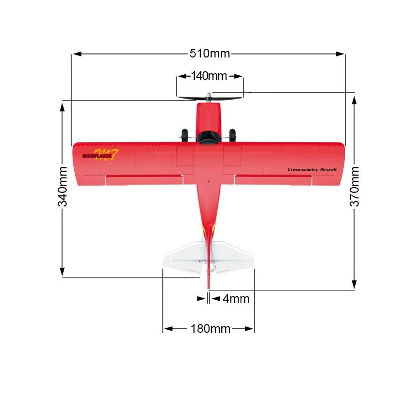 Qidi560 Moore M7 RC Plane 4CH Remote Control Airplane Fixed Wing EPP Foam