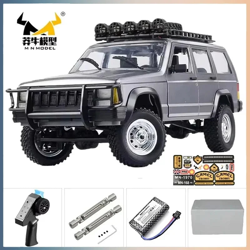 Yien MN MN82 1:12 Retro Rc Car With LED Lights Full-scale Simulation LC79 Professional 4WD Remote Control Pickup RC Truck Model Toys
