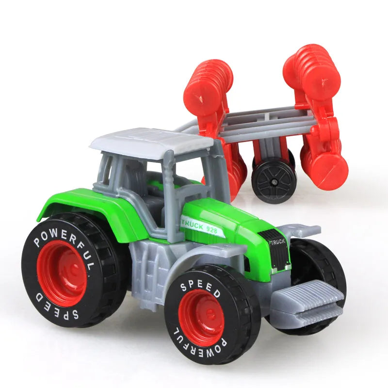 Diecast Farm Vehicles Mini Car Model Engineering Car Model Tractor Engineering Car Tractor Toys Model