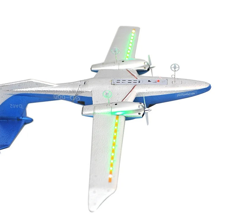 Dutrieux Rc Plane Da62 Diamond Aircraft Qf006 Fixed Wing Remote Control Foam Aircraft Electric Model Two Channel Glider