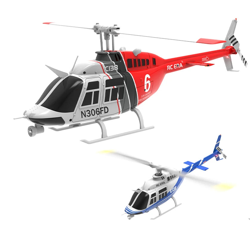Thelink Rc Era C138 1:33 6 Channel Single Paddle Aileron Free RC Helicopter Barometer Fixed Height 3d Rolling Toy Rc Planes