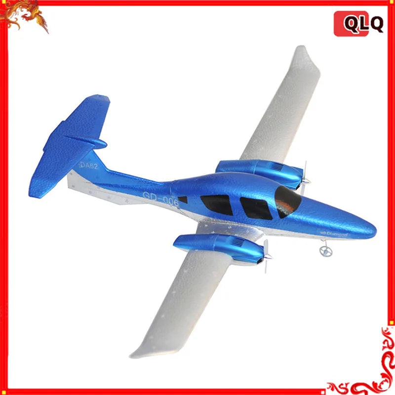 Dutrieux Rc Plane Da62 Diamond Aircraft Qf006 Fixed Wing Remote Control Foam Aircraft Electric Model Two Channel Glider