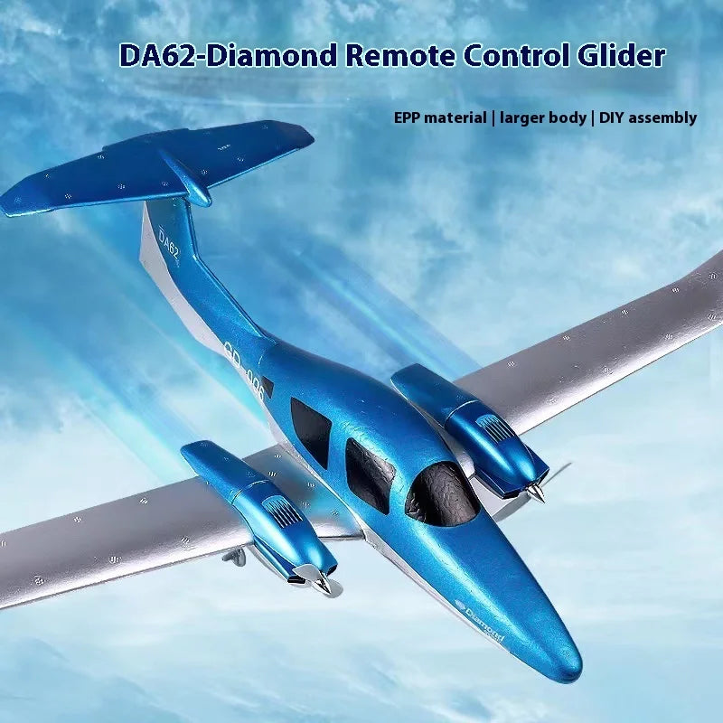 Dutrieux Rc Plane Da62 Diamond Aircraft Qf006 Fixed Wing Remote Control Foam Aircraft Electric Model Two Channel Glider
