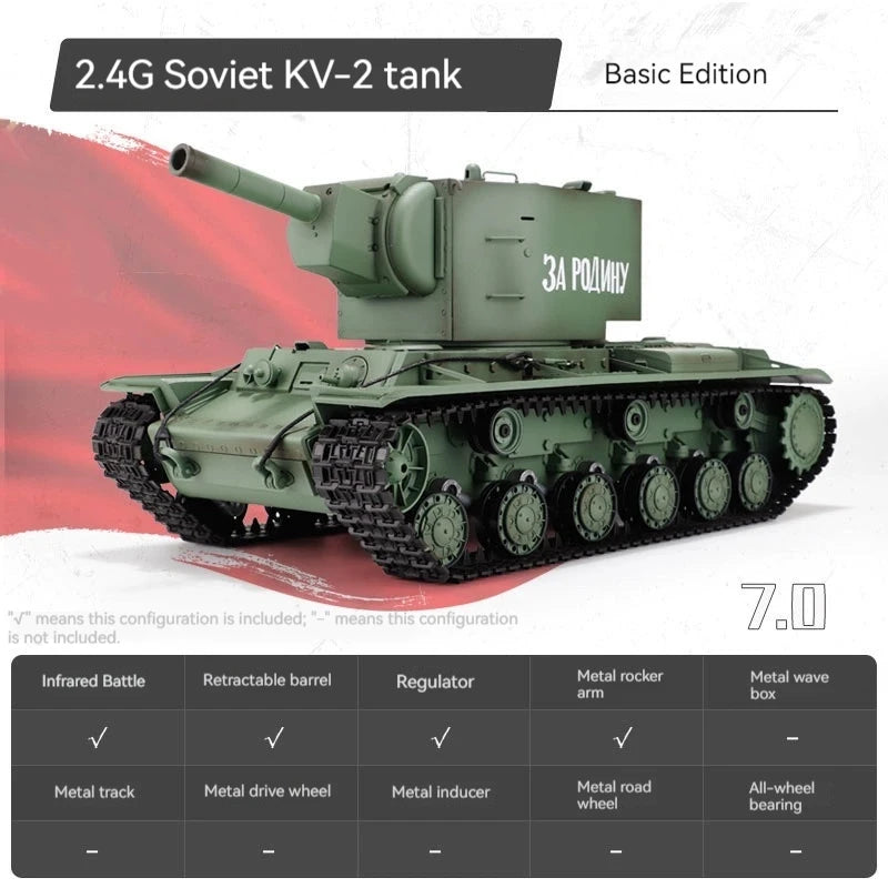 Henglong 1/16 Scale Remote-Controlled Tank - Electric Military Model With Smoking Tracks Feature Large Alloy Toy Car For Boys