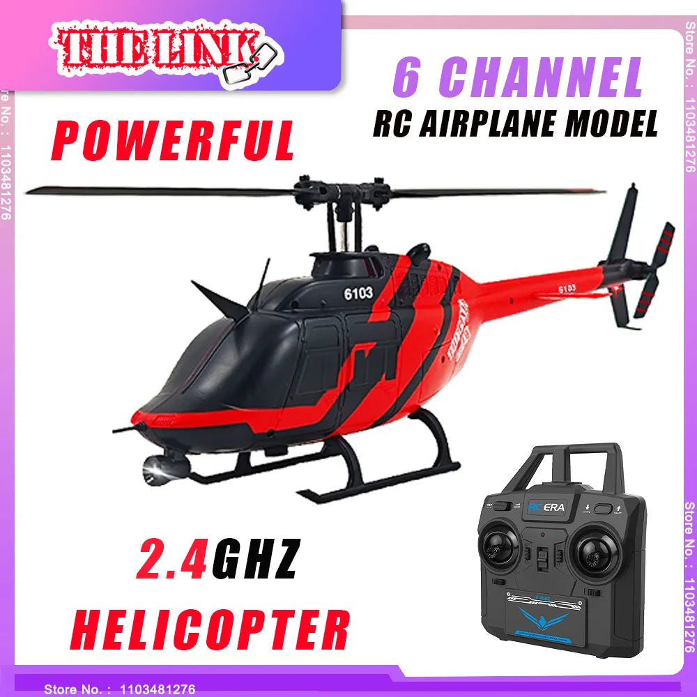 Thelink Rc Era C138 1:33 6 Channel Single Paddle Aileron Free RC Helicopter Barometer Fixed Height 3d Rolling Toy Rc Planes