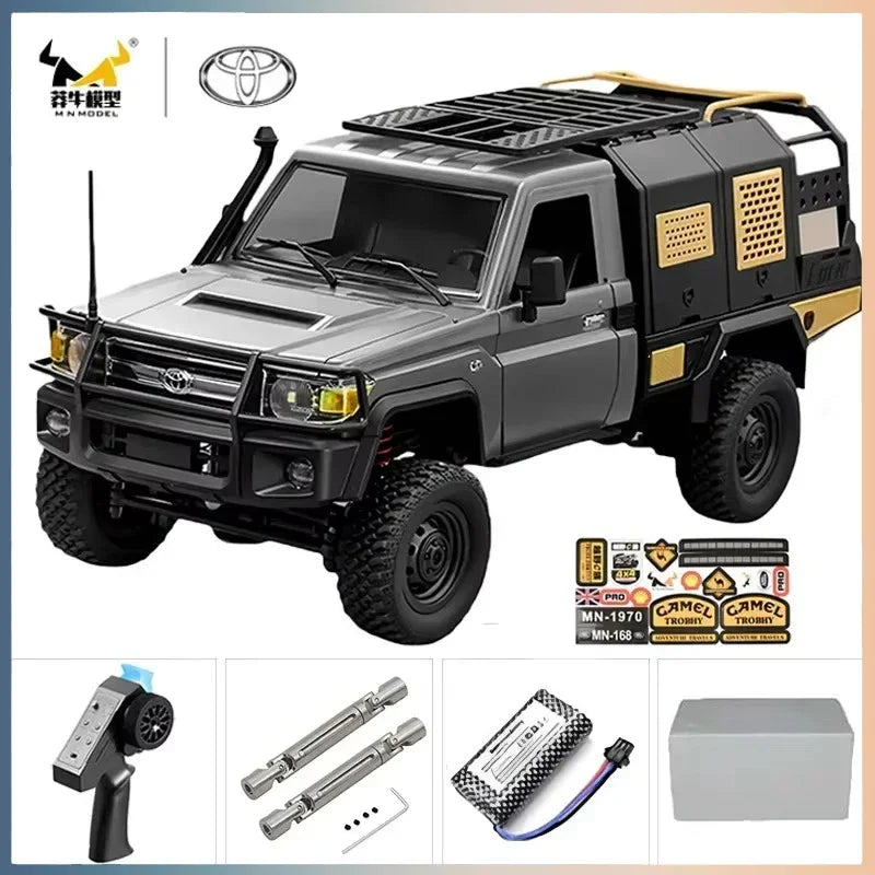 Yien MN MN82 1:12 Retro Rc Car With LED Lights Full-scale Simulation LC79 Professional 4WD Remote Control Pickup RC Truck Model Toys