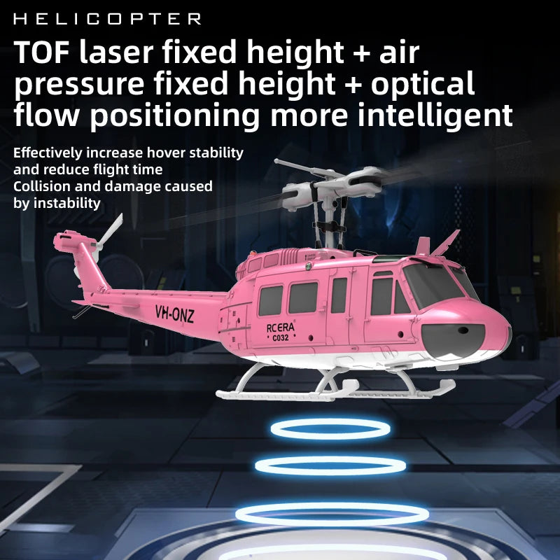 1/48 Remote-Controlled Armed RC Helicopter UH1 Simulated Helicopter Six-Channel 3D Stunt Model Aircraft Rtf Intelligent Positioning
