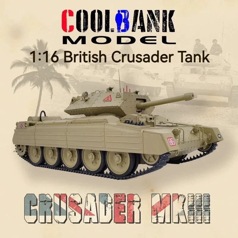 Warehouse Soldier Customer 1:16 Full Scale Simulation British Crusader Cruiser Tank Remote Controlled Tank New Military Model