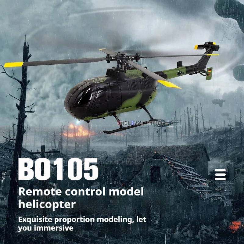 Remote Control Era C186 Remote Control Aviation Helicopter Model Four Channel Single Propeller Aircraft Bo105 Model Toy Aircraft