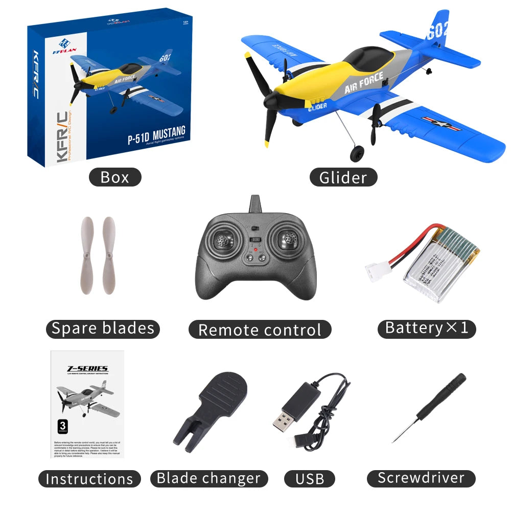 Antsir Z61 RC Plane BF109 Fighter 2.4GHz 3CH Smart Balance EPP Foam  RC Gliders Fixed Wingspan RC Aircraft