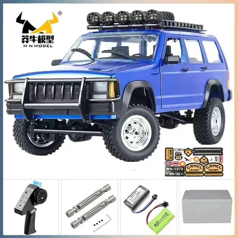 Yien MN MN82 1:12 Retro Rc Car With LED Lights Full-scale Simulation LC79 Professional 4WD Remote Control Pickup RC Truck Model Toys