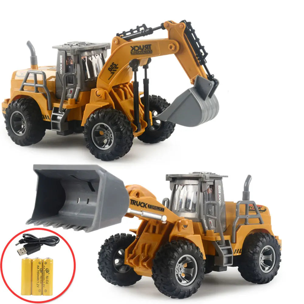 Mini Remote Control Bulldozer 1:32 Engineering RC Excavator Model