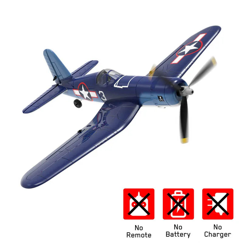 Fremego F4U Corsair 2.4Ghz 4CH 400mm Wingspan One-Key Aerobatic RTF Remote Control RC Plane