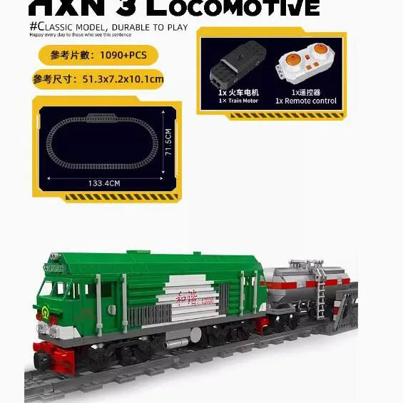 Mould King 12027-ST12022 Technical RC EMD Diesel Locomotive Building Block Remote Control Train Bricks