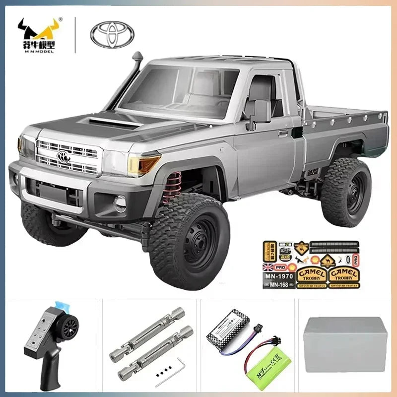 Yien MN MN82 1:12 Retro Rc Car With LED Lights Full-scale Simulation LC79 Professional 4WD Remote Control Pickup RC Truck Model Toys