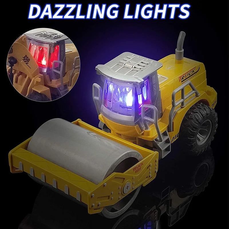 1:30 Wheel Shovel Loader 6CH 4WD Metal Remote Control Bulldozer Construction Vehicles