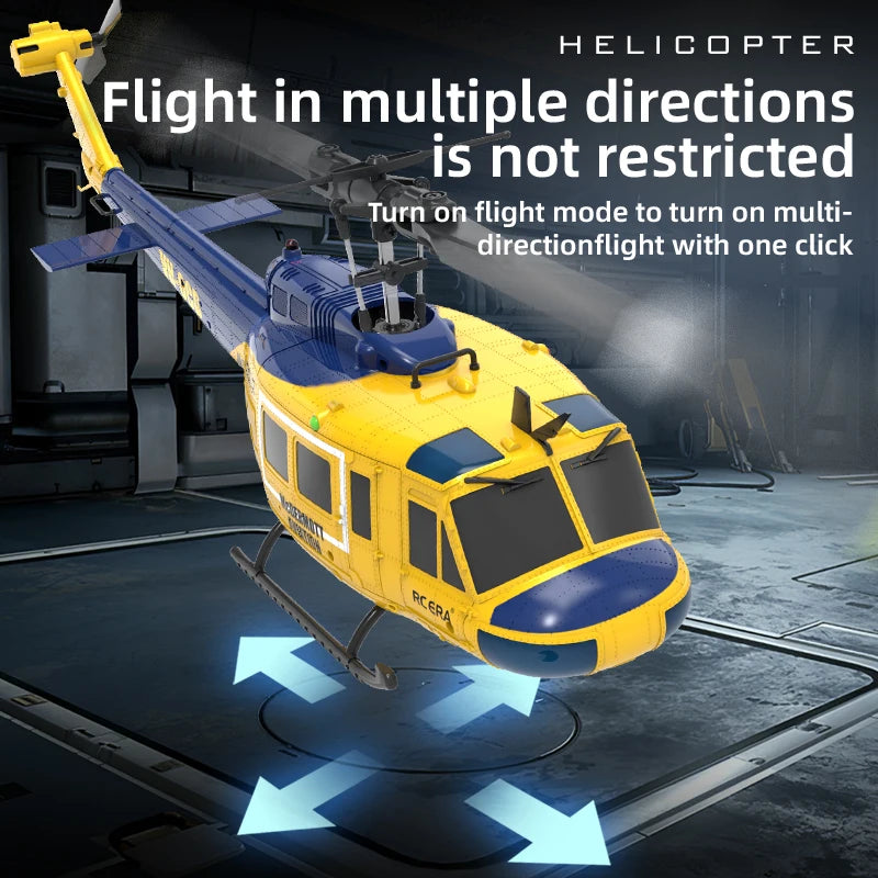 ZWN C032 RC Helicopter 2.4G 6-Aixs Gyroscope 6CH Altitude Hold Optical Flow Brushless Remote Control Helicopter