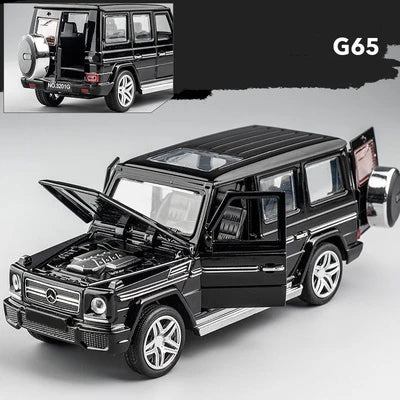 1:32 G65 G63SUV Alloy Car Model Diecasts & Toy Metal Off-road Vehicles Car Model Simulation Sound Light Collection Kids Toy Gift