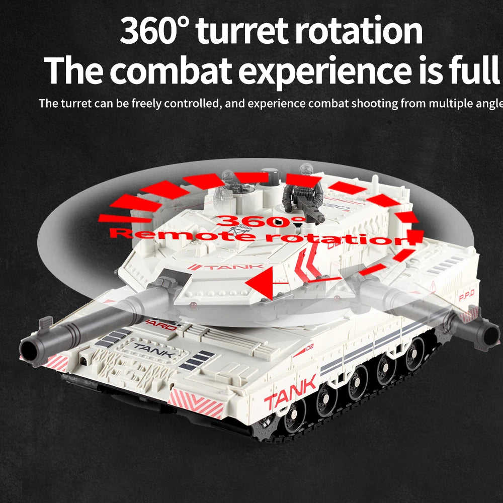 2.4G Tracked Simulation Remote Control Tank Water Bomb Spray Remote Control Vehicle War Armored Vehicle Model