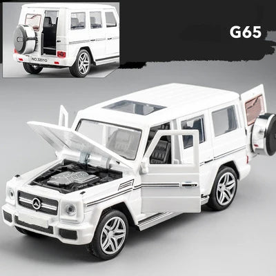 1:32 G65 G63SUV Alloy Car Model Diecasts & Toy Metal Off-road Vehicles Car Model Simulation Sound Light Collection Kids Toy Gift