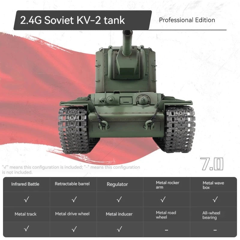 Henglong 1/16 Scale Remote-Controlled Tank - Electric Military Model With Smoking Tracks Feature Large Alloy Toy Car For Boys