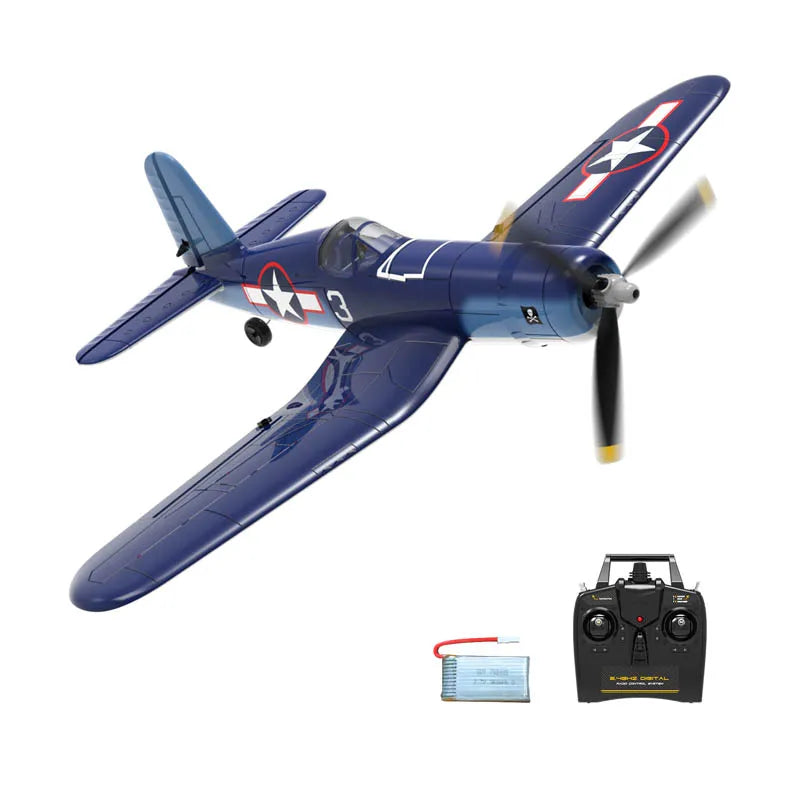 Fremego F4U Corsair 2.4Ghz 4CH 400mm Wingspan One-Key Aerobatic RTF Remote Control RC Plane
