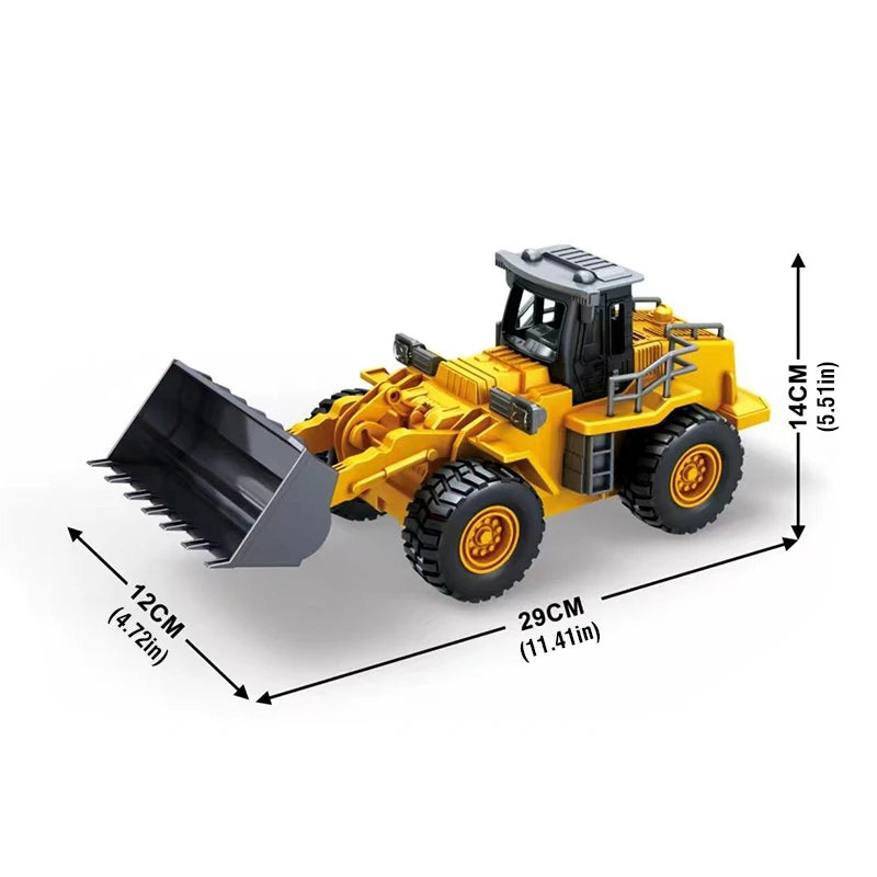 2.4G Alloy Remote Control Dump Truck RC Excavator Bulldozer Engineering Vehicle 9 Channel RC Trucks