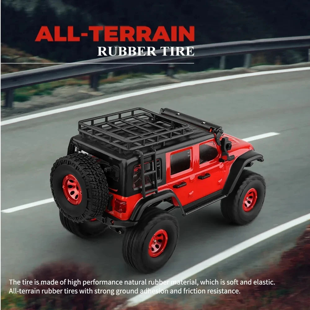Wltoys 2428 1:24 Mini RC Car 2.4G With LED Lights 4WD Off-Road Electric Crawler Vehicle Remote Control Truck