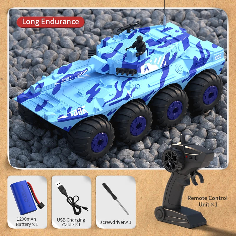 Beryouce 1/32 RC Tank 4CH 2.4G Remote Control Car Vehicles Radio Controlled Electronic Crawler Military Tank WW2 Toy