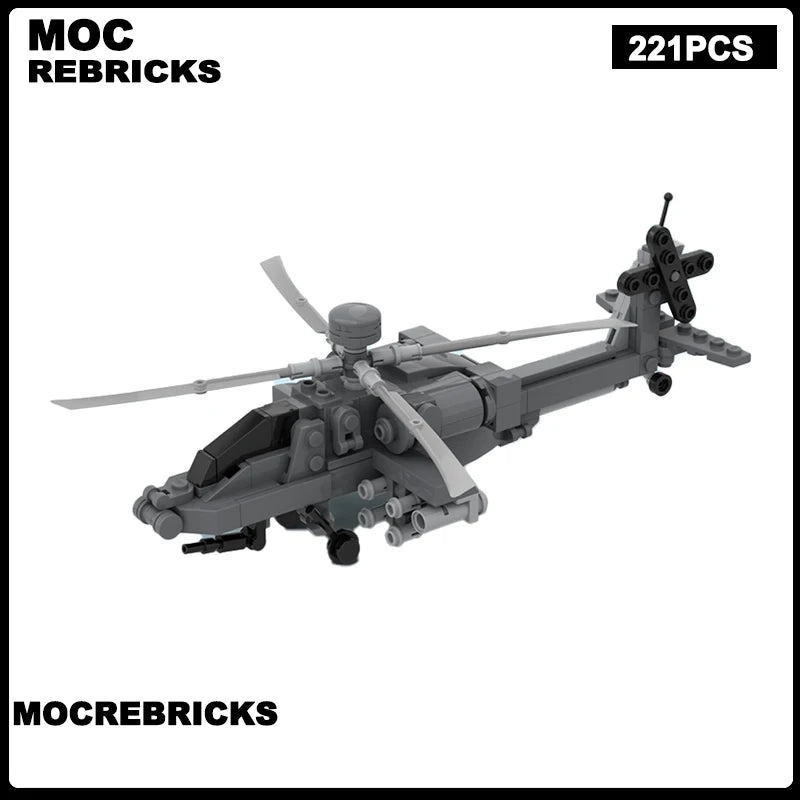 WW2 MOC Military Europe EH-101 Multi-function Helicopters Model Building Blocks Aircraft Educational Bricks Toys For Boys Gifts