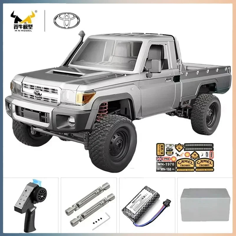 Yien MN MN82 1:12 Retro Rc Car With LED Lights Full-scale Simulation LC79 Professional 4WD Remote Control Pickup RC Truck Model Toys