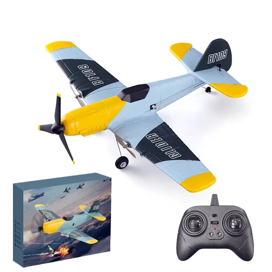Antsir Z61 RC Plane BF109 Fighter 2.4GHz 3CH Smart Balance EPP Foam  RC Gliders Fixed Wingspan RC Aircraft