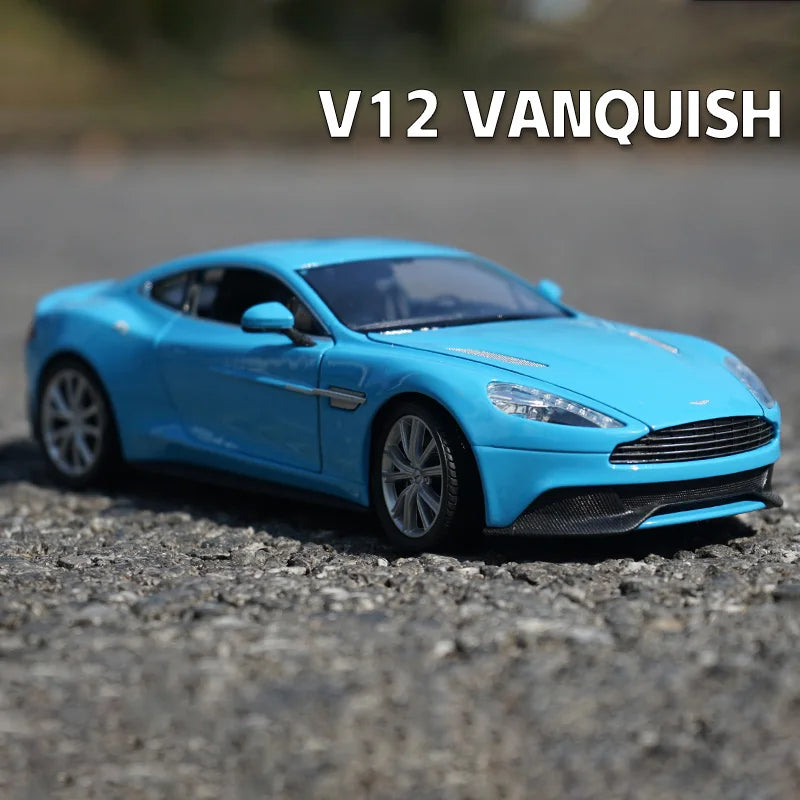 WELLY 1:24 Aston Martin VANQUISH V12 Supercar Alloy Car Model Diecasts & Toy Vehicles Collect Car Toy Boy Birthday gifts